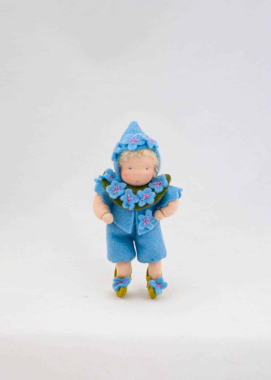 Forglemmegei Blomsterbarn – dukkesett, 12 cm